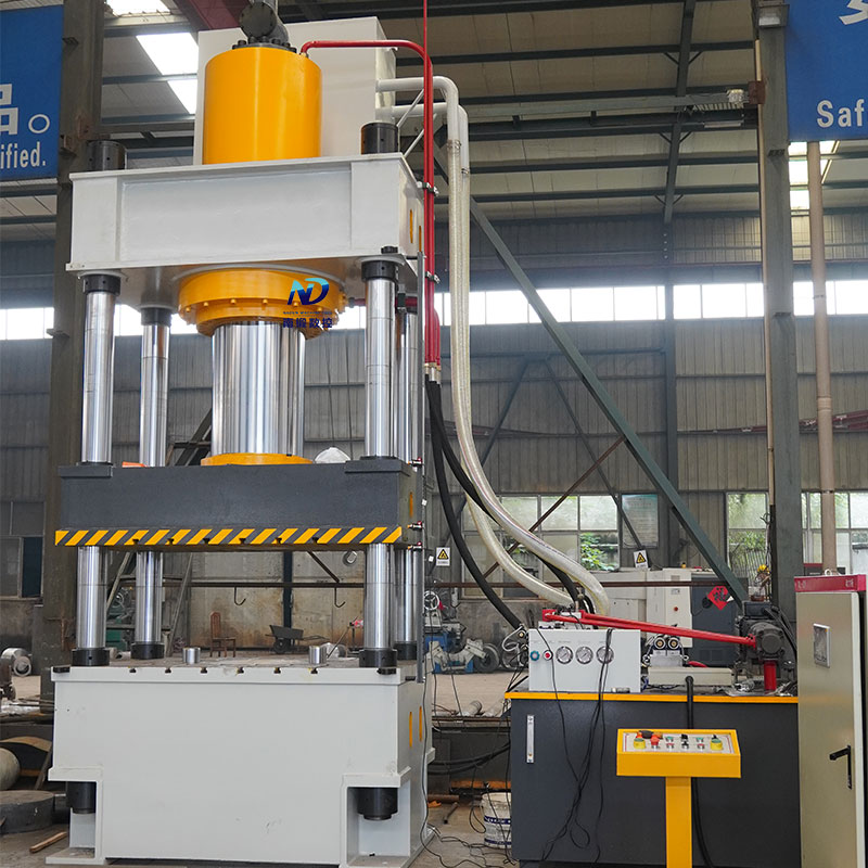 650噸四柱油壓機雙頂缸定制型壓力機滕州