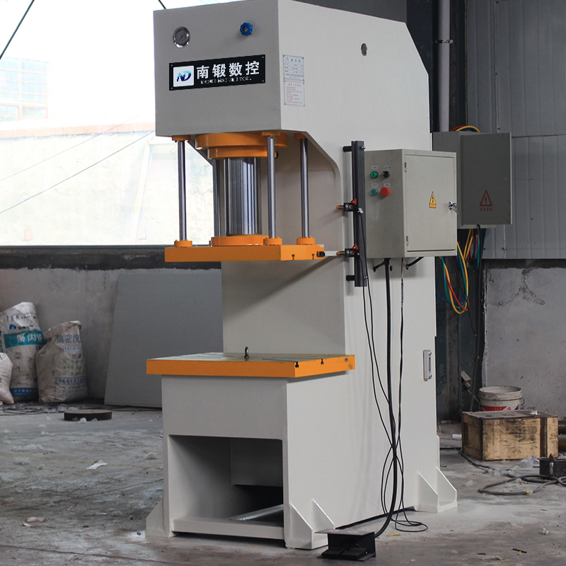 100t定子壓裝油壓機滕州100T壓裝單柱液壓機單臂壓機